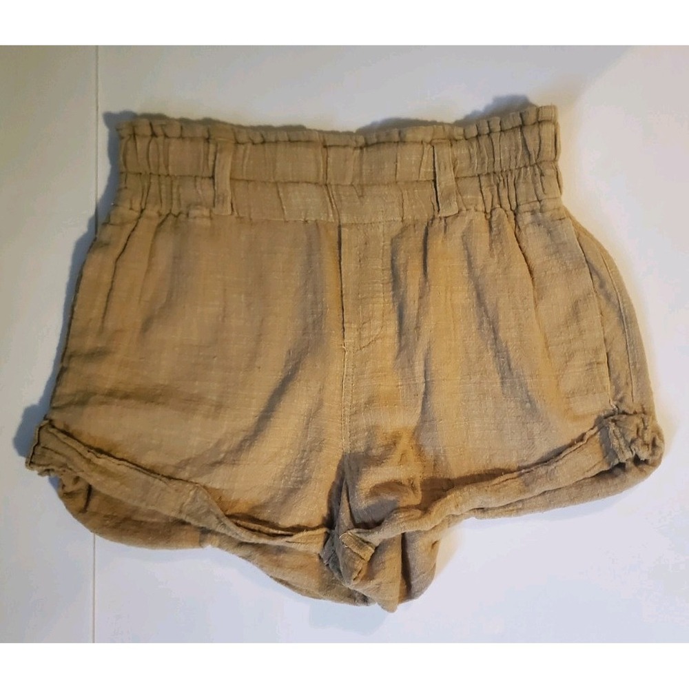 NWT Free People Solar Baja Shorts Warm Sand Cuffed Preppy Womens Sz Xs